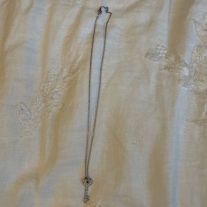 Silver key necklace